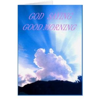 DIOS DICE BUENAS MAÑANAS