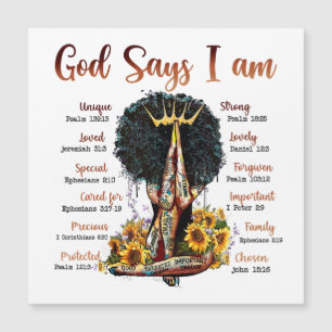 Dios dice que soy hermana cristiana negra con mela