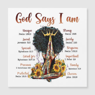 Dios dice que soy hermana cristiana negra con mela