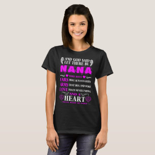 Dios dijo que Let allí sea camiseta del corazón
