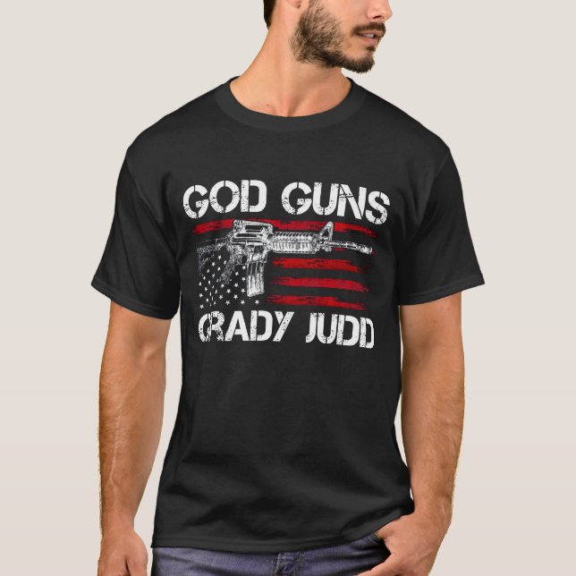 Dios dispara a Grady judío camiseta de bandera est (Anverso)