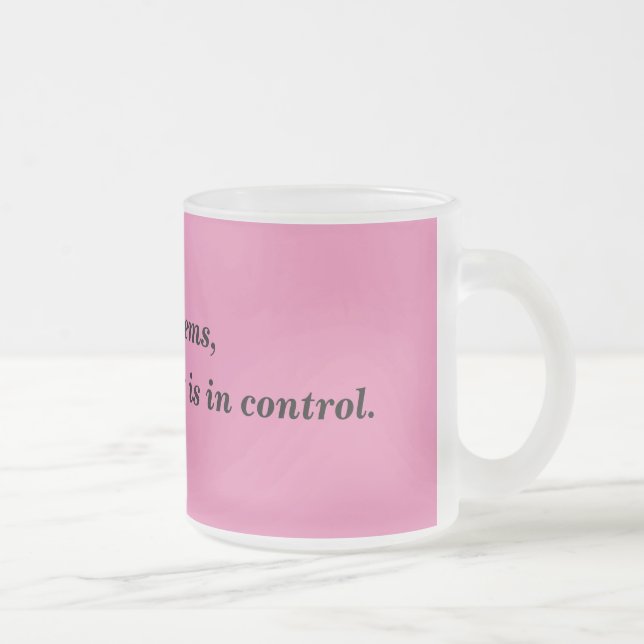 Dios en taza helada cita del control (Derecha)