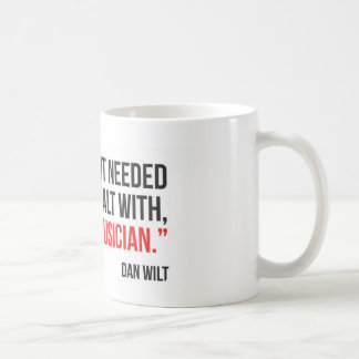 Dios enviado una taza de café del músico