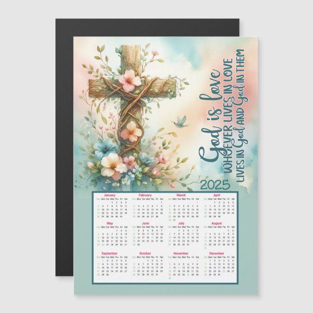 Dios es Amor Calendario 2025 (Anverso/Reverso)