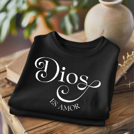 Dios es amor camiseta cristiana española