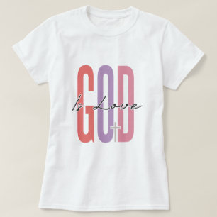 Dios es amor Diseño de camisetas Inspiradoras