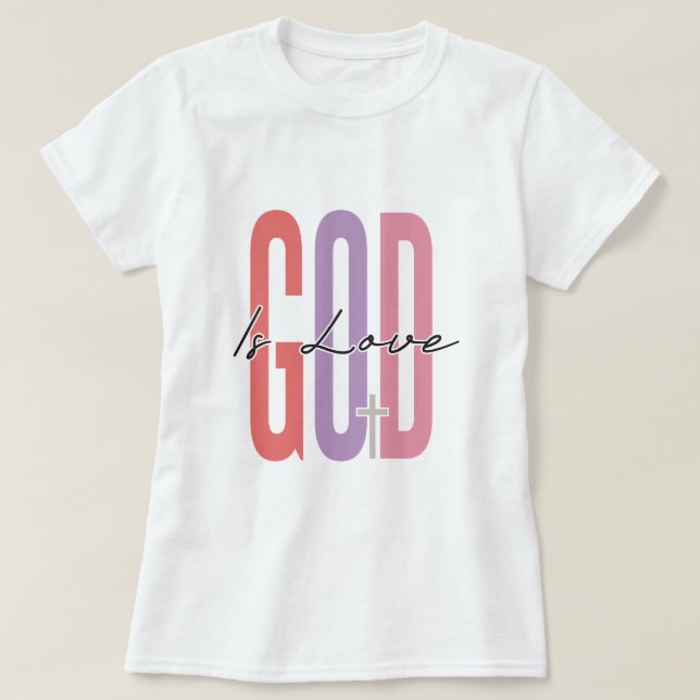 Dios es amor Diseño de camisetas Inspiradoras (Diseño del anverso)