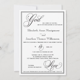 Dios es amor Guión cristiano Invitación a la boda