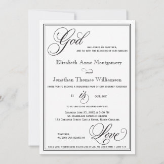 Dios es amor Guión cristiano Invitación a la boda