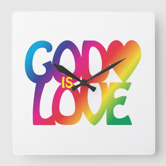 Dios es amor, reloj de pared (Anverso)