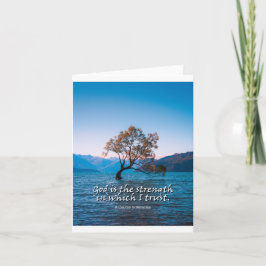 Dios es la fuerza en la que confío doblado