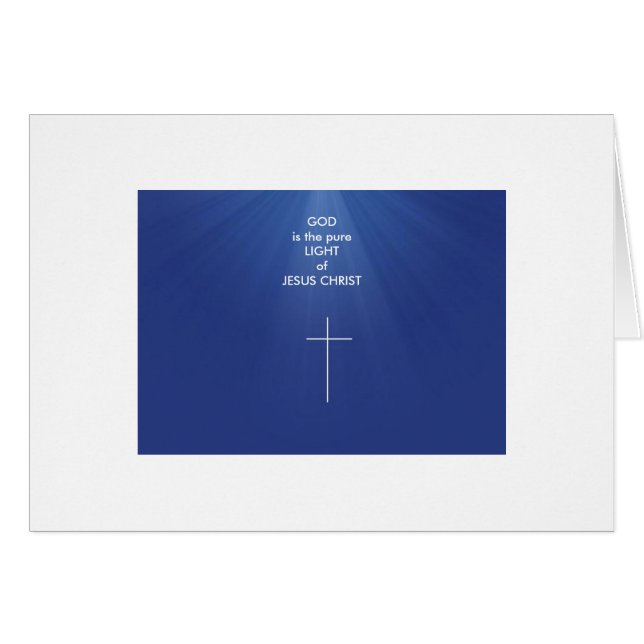 DIOS ES LA LUZ PURA DE JESÚS (Anverso (Horizontal))