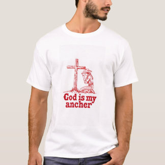 Dios es mi ancla camiseta premium para hombre