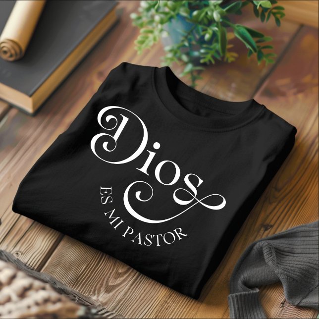 Dios es mi pastor camiseta cristiana española (Subido por el creador)