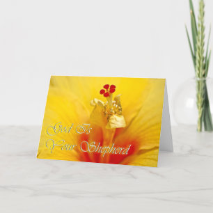 Dios es su tarjeta del pastor