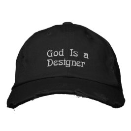 Dios es un diseñador | Gorra de la fe bordada