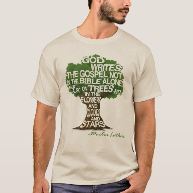 "Dios Escribe En La Naturaleza" Camisa De Greenfai (Anverso)