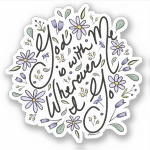 Dios está conmigo Pegatina