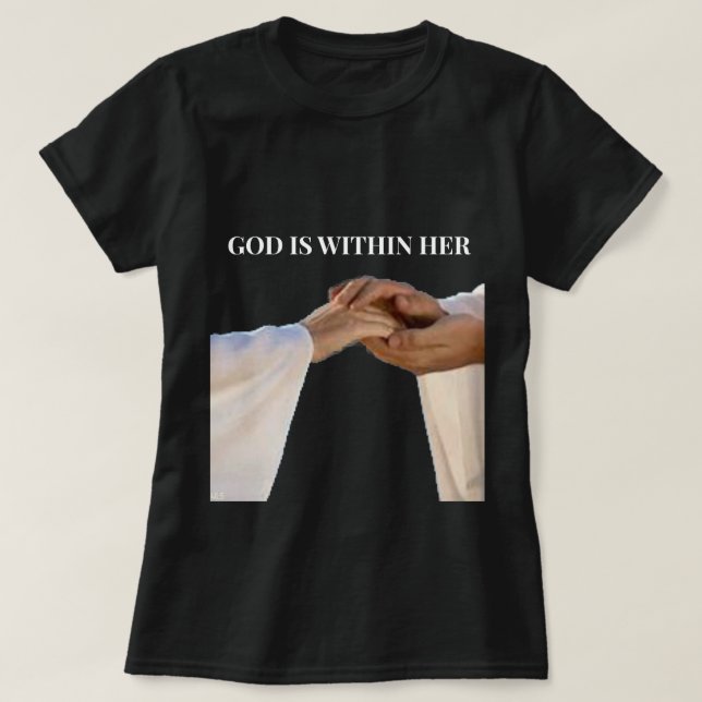 Dios Está Dentro De Ella Camiseta Salmo 46:5 Mujer (Diseño del anverso)