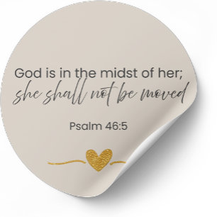 Dios Está En Medio De Ella Calcomanía – Salmo 46:5