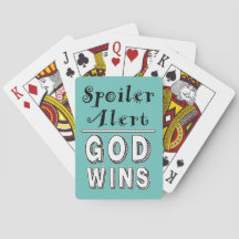 Dios gana las cartas de juego