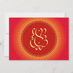 Dios Ganesha con rayos solares