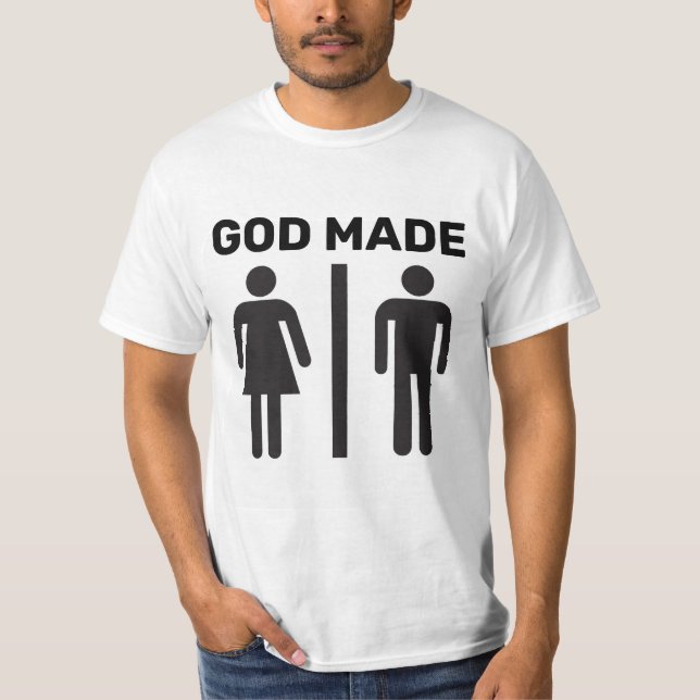 DIOS HIZO Camisetas DE ICONOS HOMBRES (Anverso)