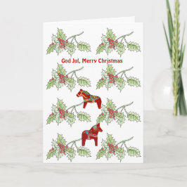 Dios Jul, Feliz Tarjeta de Navidad