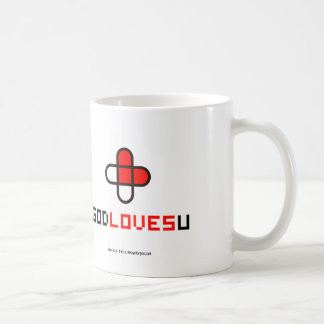 Dios le ama taza de café