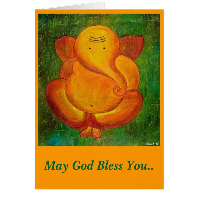 "Dios le bendice" tarjeta para cualquier ocasión (Frente)