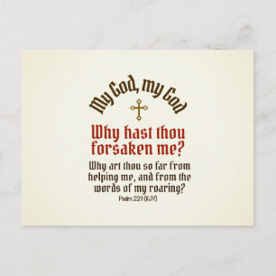 Dios me abandonó - Postcard / RSVP / Invitaciones