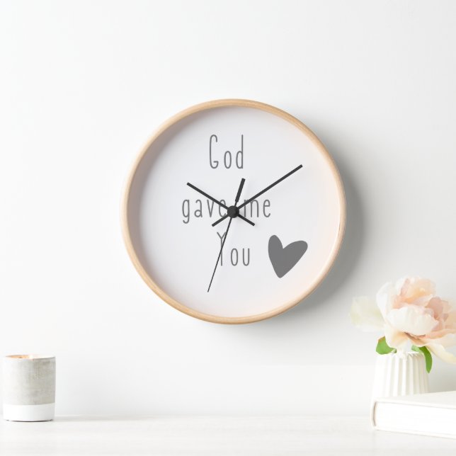 Dios me dio. Reloj de pared (Hogar)