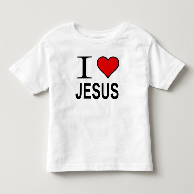 Dios me encanta el logo de Jesús en la camiseta (Anverso)