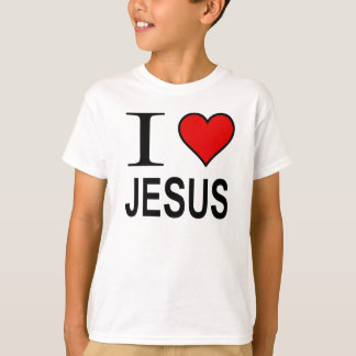 Dios me encanta el logo de Jesús en una camiseta