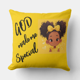 DIOS me hizo Cojín decorativo especial