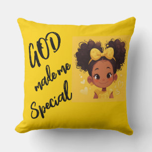 DIOS me hizo Cojín decorativo especial