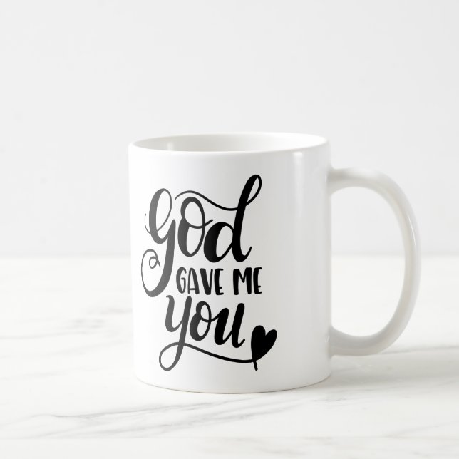 Dios me le dio taza de la taza de té del café (Derecha)