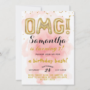 ¡Dios mío! Invitación a Confetti de Cumpleaños