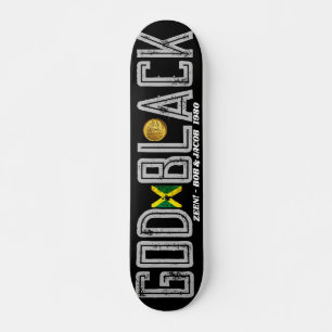 ¡DIOS NEGRO ZEEN! 7 3/4" Tabla de Skateboard