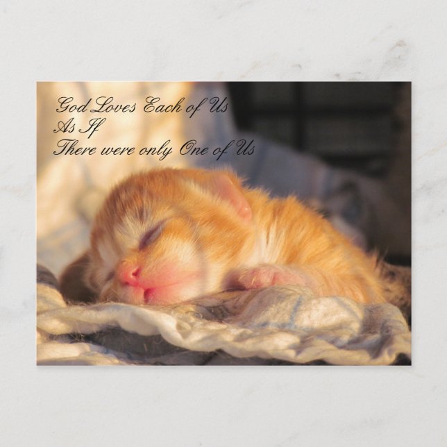 Dios nos ama la postal (Anverso)