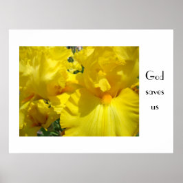 Dios nos salva impresiones artísticas Florales nat