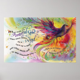 Dios poderoso, 20"x12.5", impresión