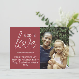 Dios quiere tarjeta de foto cristiana moderna de S
