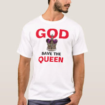 DIOS SAVE LA REINA - Camiseta Reina Isabel II