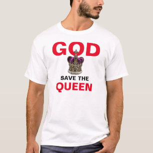 DIOS SAVE LA REINA - Camiseta Reina Isabel II