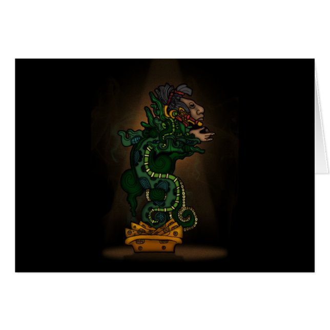 Dios serpiente maya (Anverso (Horizontal))