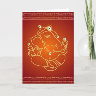 Dios SriGanesha - tarjeta