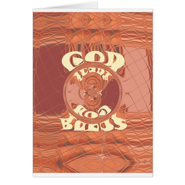 Dios te bendiga el diseño de texto Inspirador. (Frente)