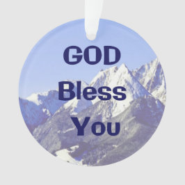 Dios te bendiga el ornamento navideño