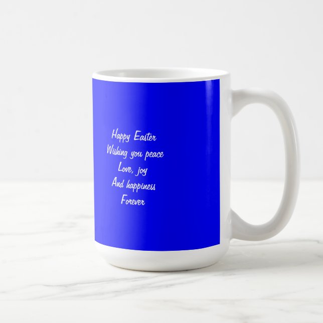 Dios te bendiga en tazas de café de Pascua (Derecha)